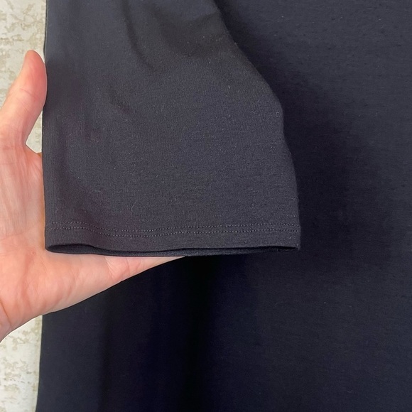 EILEEN FISHER Black Maxi Dress Full Wrap Large - Picture 5 of 15